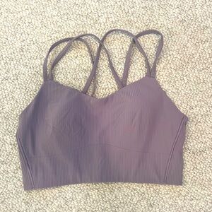 Lululemon like a cloud bra size 8 B/c cup ribbed style. Color is light purple.